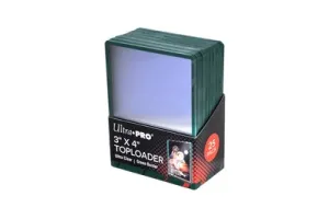 25 toploader green border ultra pro 3&quot; X 4&quot;