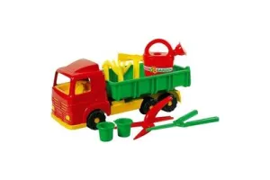 Androni Kiepauto met Tuingereedschap