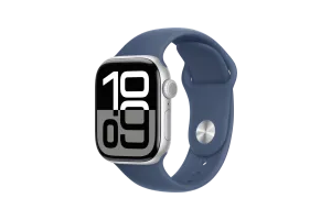 Apple Watch Series 10 42mm Zilver Sportband S/M