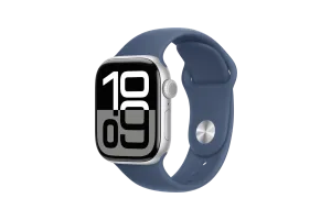 Apple Watch Series 10 42mm Zilver Sportband S/M