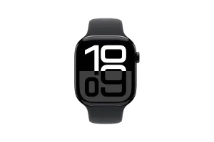 Apple Watch Series 10 42mm Zwart Sportband S/M