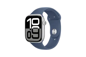 Apple Watch Series 10 46mm Zilver Sportband S/M