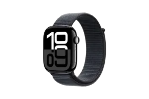 Apple Watch Series 10 46mm Zwart Sport Loop