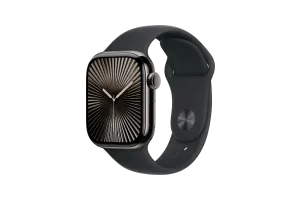 Apple Watch Series 10 4G 42mm Titanium Zwart Sportband M/L