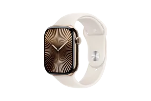 Apple Watch Series 10 4G 46mm Titanium Goud Sportband M/L