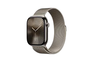 Apple Watch Series 10 4G 46mm Titanium Zilver Milanese Band M/L