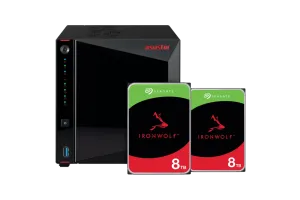 ASUSTOR AS5404T + Seagate Ironwolf 16TB (2x8TB)