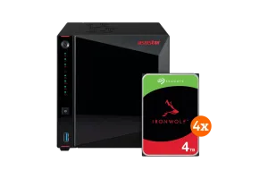 ASUSTOR AS5404T + Seagate Ironwolf 16TB (4x4TB)