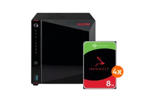 ASUSTOR AS5404T + Seagate Ironwolf 32TB (4x8TB)
