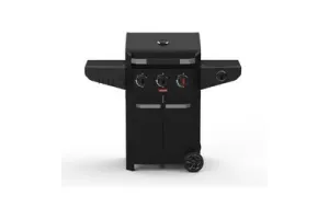 Barbecook Luca 312 gasbarbecue met kast en zijbrander zwart 133.4x60.3x112.3cm