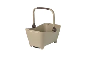 Basil Buddy hondenfietsmand MIK, biscotti brown - incl. wasbaar kussentje - Geintegreerd riempje voor extra veiligheid