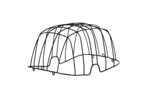 Basil Buddy Space Frame Draadkoepel - Staal - Zwart