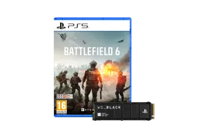 Battlefield 6 PS5 + WD Black SN850P 4TB Heatsink NVMe SSD
