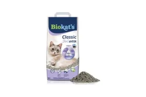 Biokat's Classic 3in1 Extra - 14 L - Kattenbakvulling - Klontvormend - Parfumvrij - Actieve kool