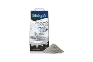 Biokat's Diamond Care Classic - 10 L - Kattenbakvulling - Klontvormend - Zonder geur - Aktieve kool