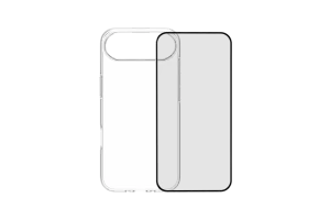 BlueBuilt Back Cover iPhone 17 Air Transparant + BlueBuilt iPhone 17 Air Screenprotector Glas