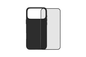 BlueBuilt Back Cover iPhone 17 Pro Max Zwart + BlueBuilt iPhone 17 Pro Max Screenprotector Glas