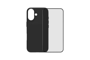 BlueBuilt Back Cover iPhone 17 Zwart + BlueBuilt iPhone 17 Screenprotector Glas