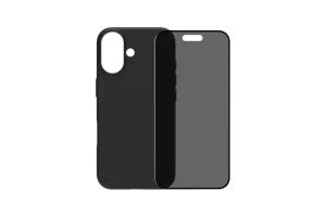 BlueBuilt Back Cover iPhone 17 Zwart + BlueBuilt iPhone 17 Privacy Screenprotector Glas