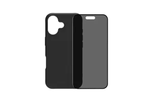 BlueBuilt Protective Back Cover met MagSafe iPhone 17 Zwart + iPhone 17 Privacy Screenprotector Glas