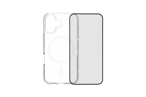 BlueBuilt Protective Back Cover met MagSafe iPhone 17 Transparant + BlueBuilt iPhone 17 Screenprotector Glas