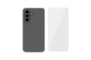 BlueBuilt Protective Back Cover Samsung Galaxy A56 Transparant + Screenprotector Glas