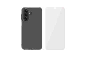 BlueBuilt Samsung Galaxy A17 Back Cover Transparant + BlueBuilt Screenprotector Glas