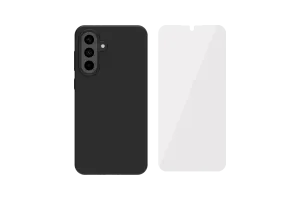 BlueBuilt Samsung Galaxy A56 Back Cover Zwart + BlueBuilt screenprotector Glas