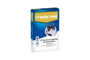 Bolfo Gold 80 Anti vlooienmiddel - Kat - &gt;4 kg - 2 pipetten