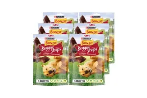 Bonzo Beggin' Strips - Hondensnacks - Bacon - 6 x 120 g