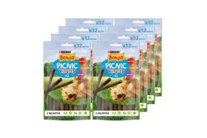 Bonzo Picnic Variety - Hondensnacks - Rund Kip &amp; Lam - 8 x 100 g