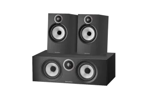 Bowers &amp; Wilkins HTM6 S3 + 606 S3 (per paar) Zwart