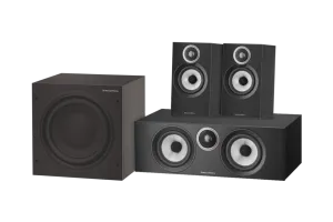 Bowers &amp; Wilkins HTM6 S3 + 607 S3 + ASW608 Zwart