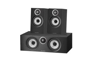 Bowers &amp; Wilkins HTM6 S3 + 607 S3 (per paar) Zwart