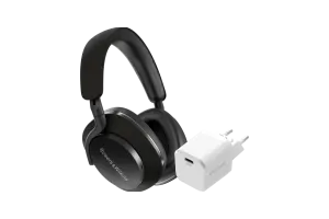 Bowers &amp; Wilkins Px7 S2 Zwart + BlueBuilt Power Delivery Oplader met Usb C Poort 20W Wit