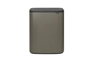 Brabantia Bo Touch Bin 2 x 30 Liter Platinum