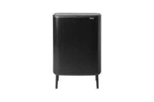 Brabantia Bo Touch Bin Hi Prullenbak - 2 x 30 liter - Afvalscheiding - Matt Black