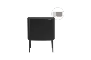 Brabantia Bo Touch Bin Prullenbak - 11 + 23 liter - Afvalscheiding - Matt Black