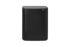 Brabantia Bo Touch Bin Prullenbak - 2 x 30 liter - Afvalscheiding - Matt Black Brabantia Bo Touch Bin Prullenbak - 2 x 30 liter - Afvalscheiding - Matt Black
