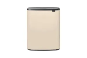 Brabantia Bo Touch Bin Prullenbak - 60 liter - Soft Beige Brabantia Bo Touch Bin Prullenbak - 60 liter - Soft Beige