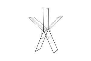 Brabantia HangOn Droogrek 25m - met Stang - Inklapbaar Wasrek - Matt Black