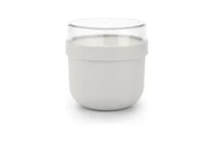 Brabantia Make &amp; Take Yoghurt Beker To Go - 0,5 l - Kunststof - Light Grey