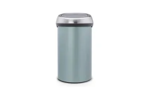 Brabantia Touch Bin Prullenbak - 60 liter - Metallic Mint / Matt Steel Fingerprint Proof deksel