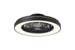 Brilliant Mazzaro - Plafondventilator - LED 40W - 3000K-6500K - Dimbaar - Zwart