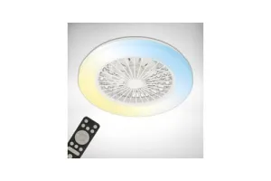 BRILONER - Plafondventilator met verlichting - LED plafondlamp met ventilator - dimbaar - 5 snelheden - O48,5cm - wit