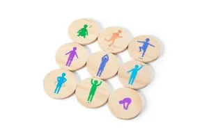 BS Toys Moves! Denkspel - Actief Beweeg Spel - Speelgoed Vanaf 6 Jaar - Houten Kaarten - Kinderspeelgoed - Cadeau kind