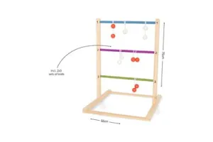 BS Toys Slingerspel - Werpspel voor Kinderen en Volwassenen - Hout - Slingerspel - Laddergolf - Buitenspeelgoed - Buitenspel - Werpspel - Buitenspeelgoed - Buitenspel - Buiten Spellen - Tuin Speelgoed
