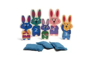 BS Toys Werpspel Bunnies Kussengevecht - Pittenzak gooien - Speelgoed 3 Jaar - Kinderspeelgoed