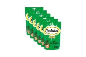 Catisfactions Kattensnoepjes - Catnip Snacks - Kattenkruid - 6x60g