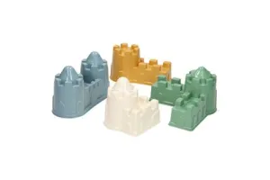 Cavallino Kasteel Zandvormen Pastelkleuren, 4st.